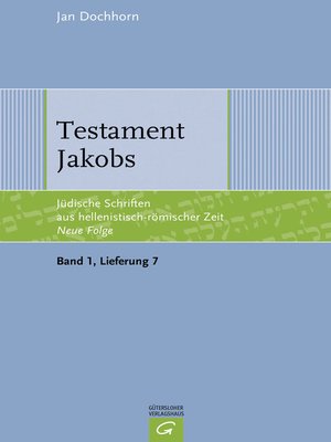 cover image of Testament Jakobs